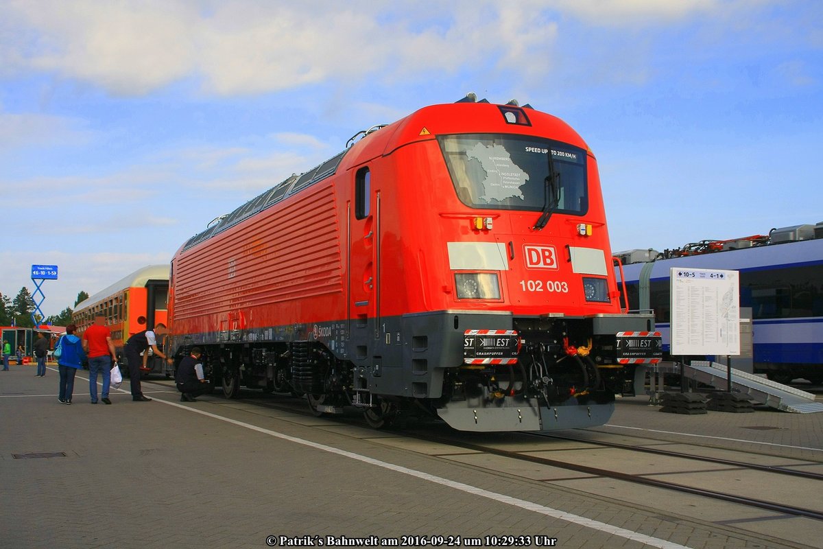 DB Regio 102 003 ( Baureihe Skoda 109E )