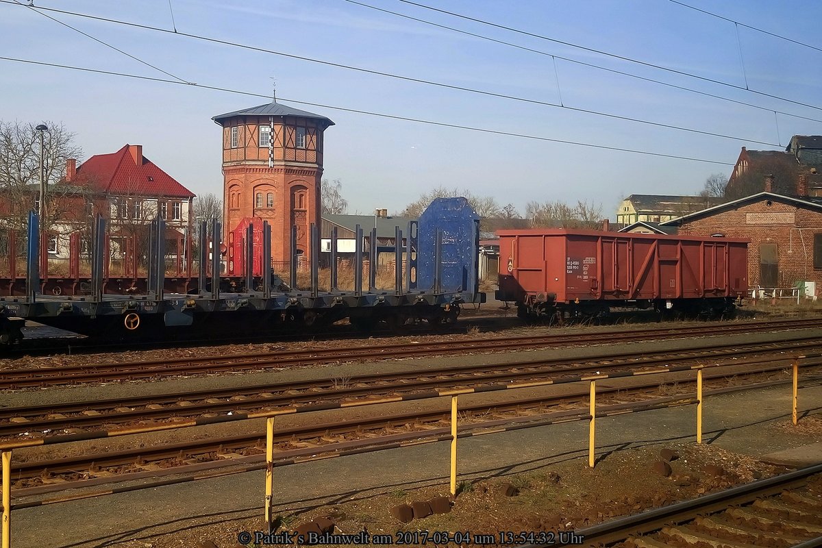 Güterwagen in Torgau am 04.03.2017