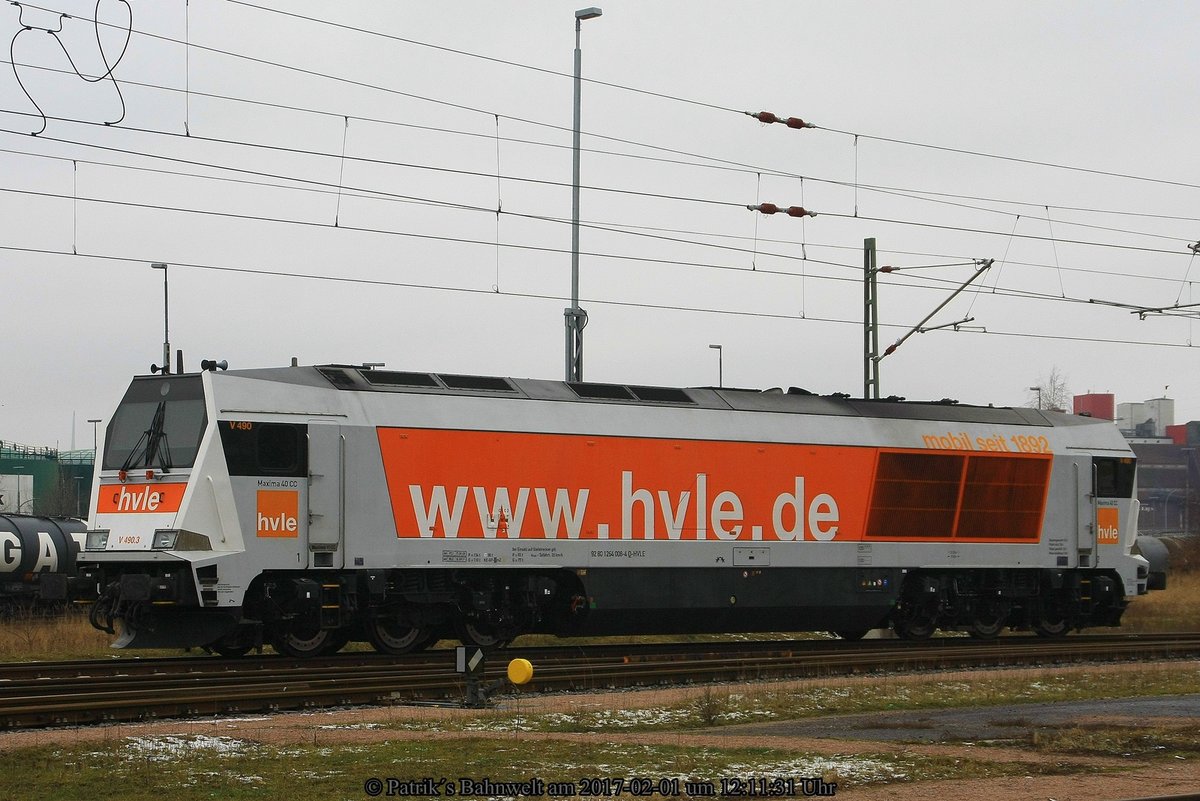 HVLE 264 008 abgestellt am 01.02.2017 in Hamburg-Hohe Schaar