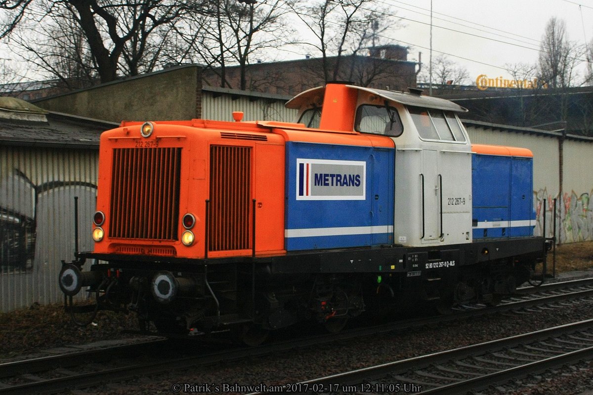 Metrans 212 267 am 17.02.2017 in Hamburg-Harburg