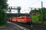 DB 151 098 + DB 151 094 mit Erzwagenzug am 08.07.2016 in Hamburg-Harburg