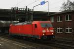 DB 185 380 Lz am 01.02.2017 in Hamburg-Harburg