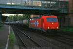 RHC 185 585 mit Kesselwagenzug am 05.09.2016 in Hamburg-Harburg