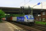 boxXpress 193 883 mit Containerzug am 08.07.2016 in Hamburg-Harburg