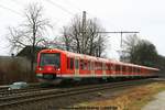 DB 474 105 + DB 474 1xx als S3 am 02.03.2017 in Neukloster (Kreis Stade)