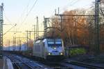 metrans-rail-sro/530725/metrans-386-014-mit-containerzug-am Metrans 386 014 mit Containerzug am 05.12.2016 in Hamburg-Harburg