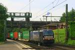 MRCE / boxXpress 193 852 mit Containerzug am 08.07.2016 in Hamburg-Harburg