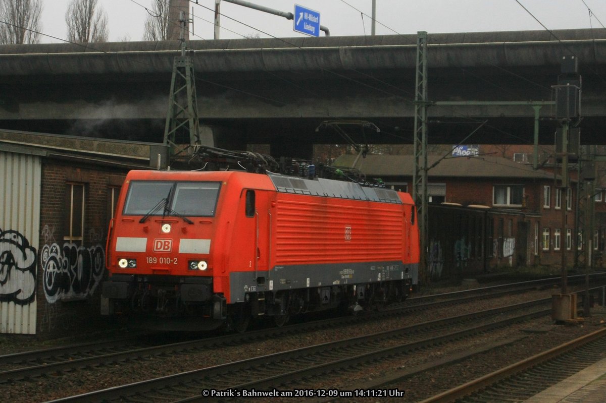 189 010 Lz am 09.12.2016 in Hamburg-Harburg