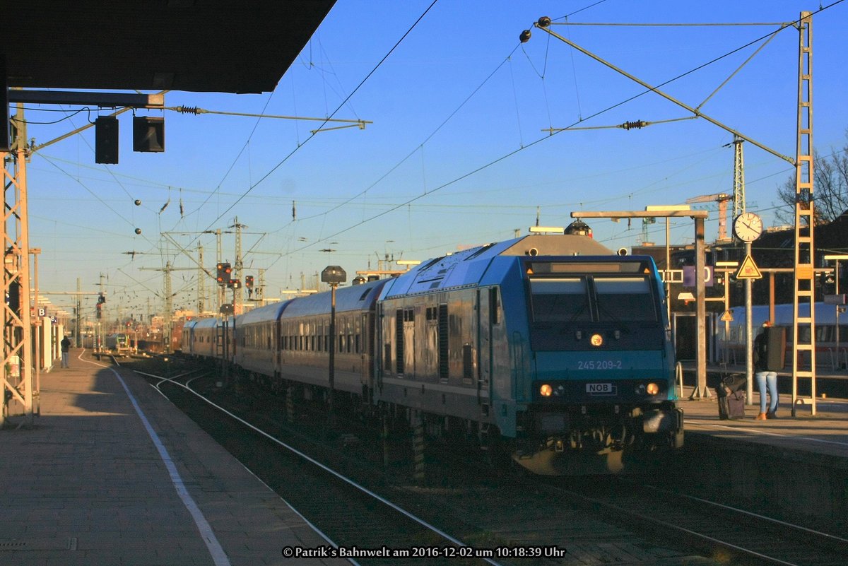 245 209 mit NOB-Ersatzzug in Hamburg-Altona am 02.12.2016