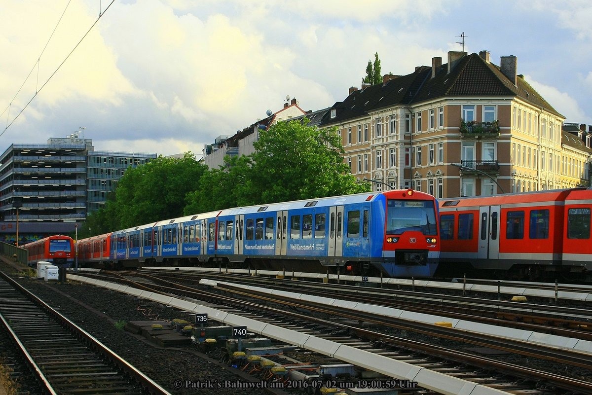 474 004 + 474 xxx als S31 am 02.07.2016 in Hamburg-Altona