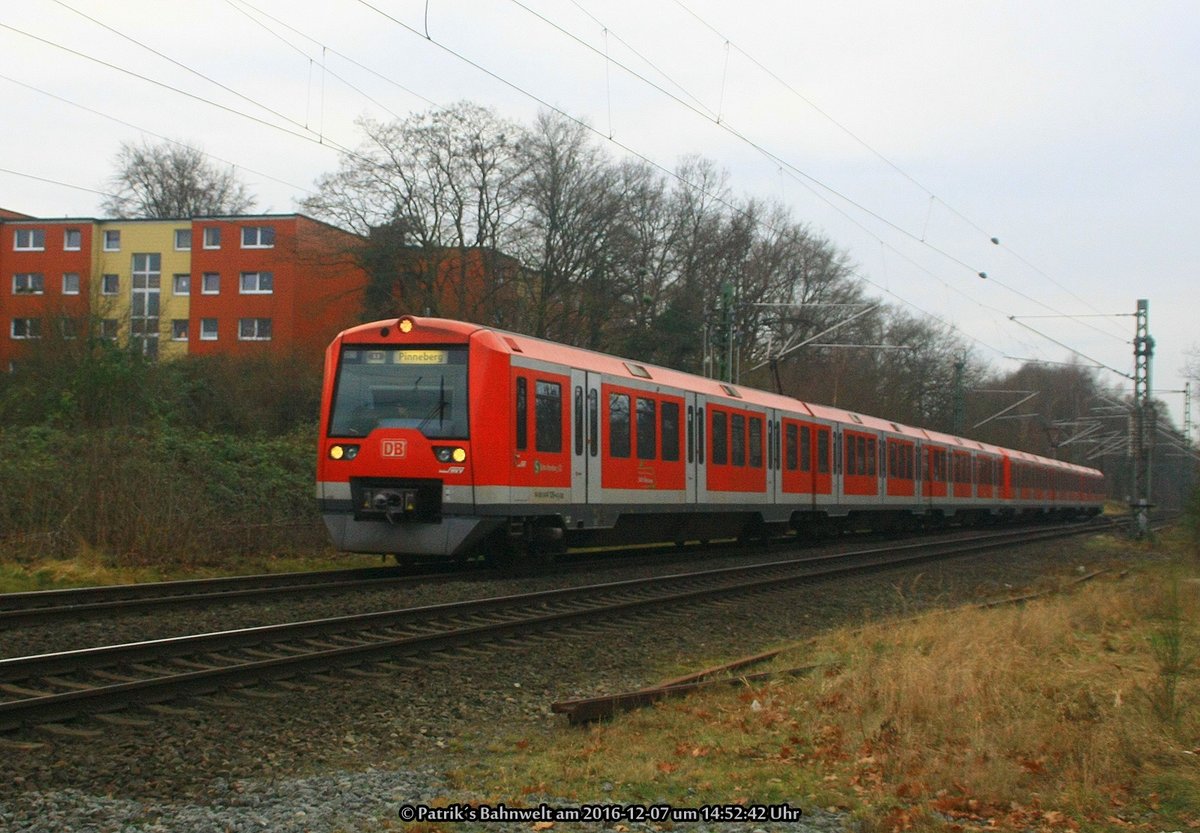 474 114 + 474 127 als S3 am 07.12.2016 in Buxtehude