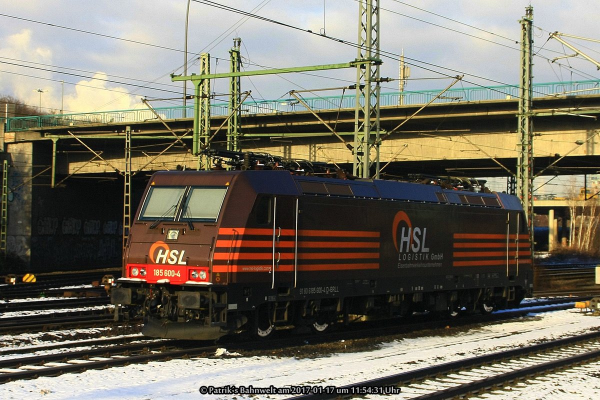 BRLL/HSL 185 600 am 17.01.2017 in Hamburg-Harburg