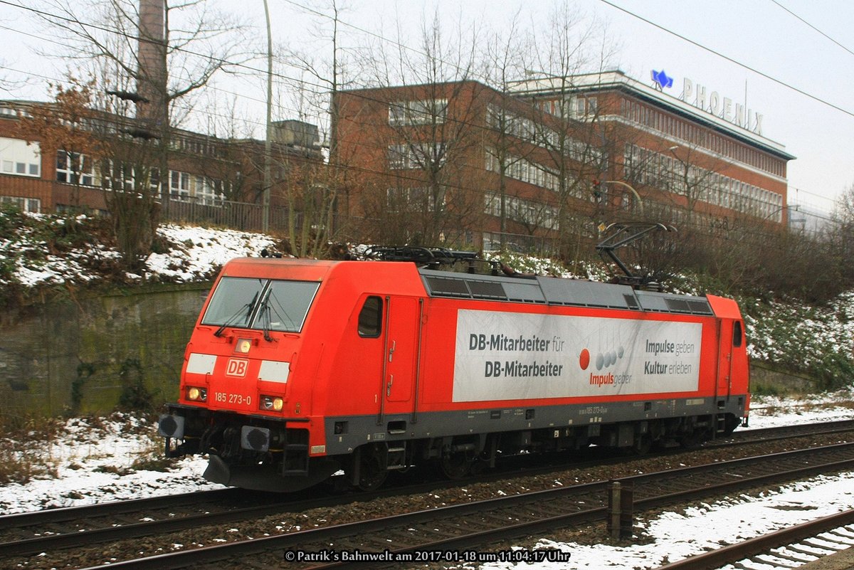 DB 185 273  Impulsgeber  Lz am 18.01.2017 in Hamburg-Harburg