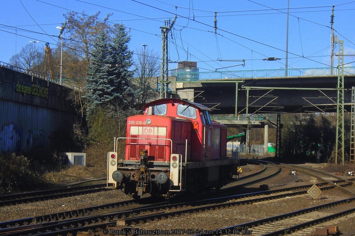 DB 295 016 Lz am 24.02.2017 in Hamburg-Harburg