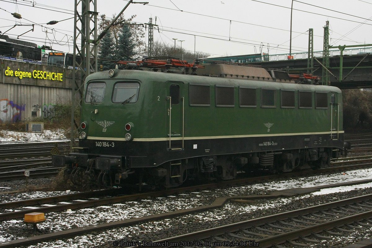 ELV 140 184 abgestellt am 01.02.2017 in Hamburg-Harburg