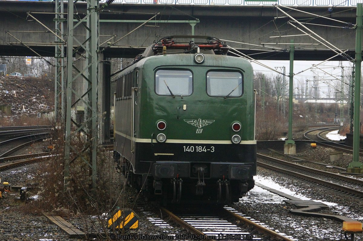 ELV 140 184 abgestellt am 01.02.2017 in Hamburg-Harburg