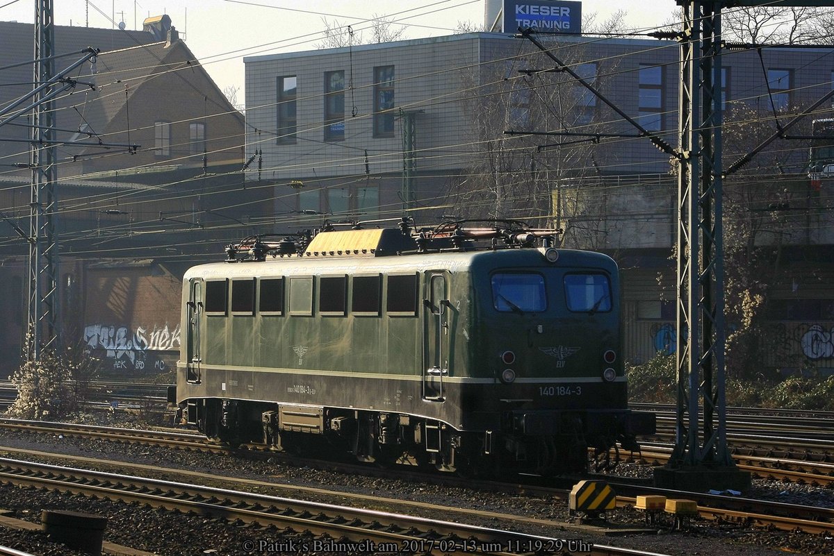 ELV 140 184 abgestellt am 13.02.2017 in Hamburg-Harburg