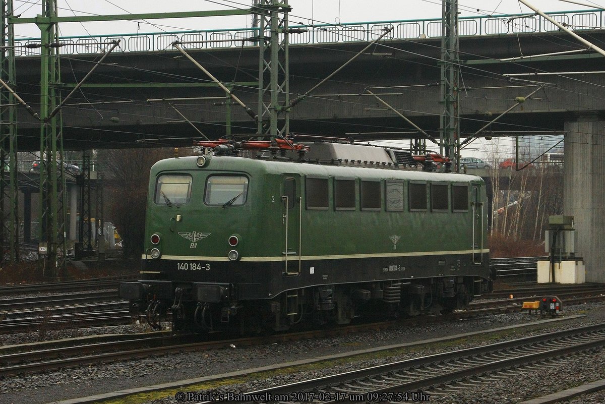 ELV 140 184 abgestellt am 17.02.2017 in Hamburg-Harburg