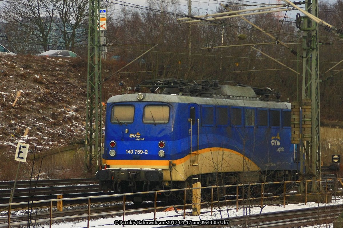 evb 140 759 abgestellt am 17.01.2017 in Hamburg-Harburg