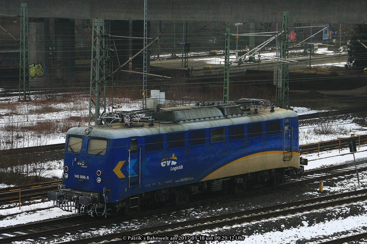 evb 140 866 Lz am 18.01.2017 in Hamburg-Harburg