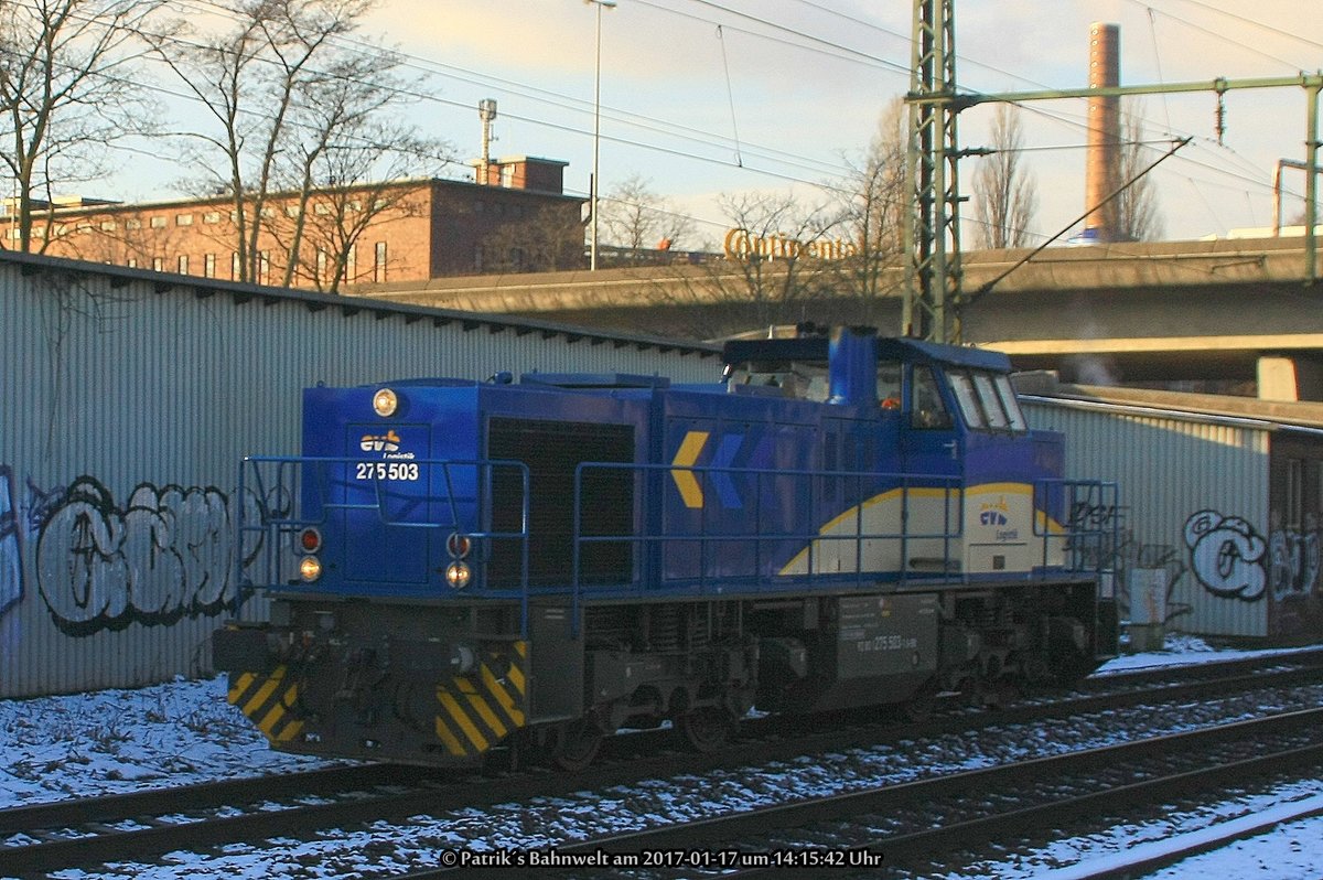 evb 275 503 Lz am 17.01.2017 in Hamburg-Harburg