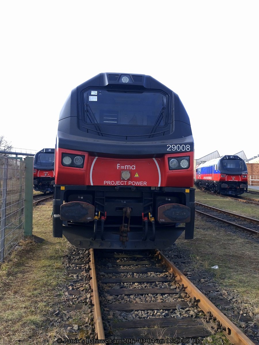 HHPI 29014, HHPI 29008 & HHPI 29011 abgestellt im RAW Cottbus am 04.03.2017