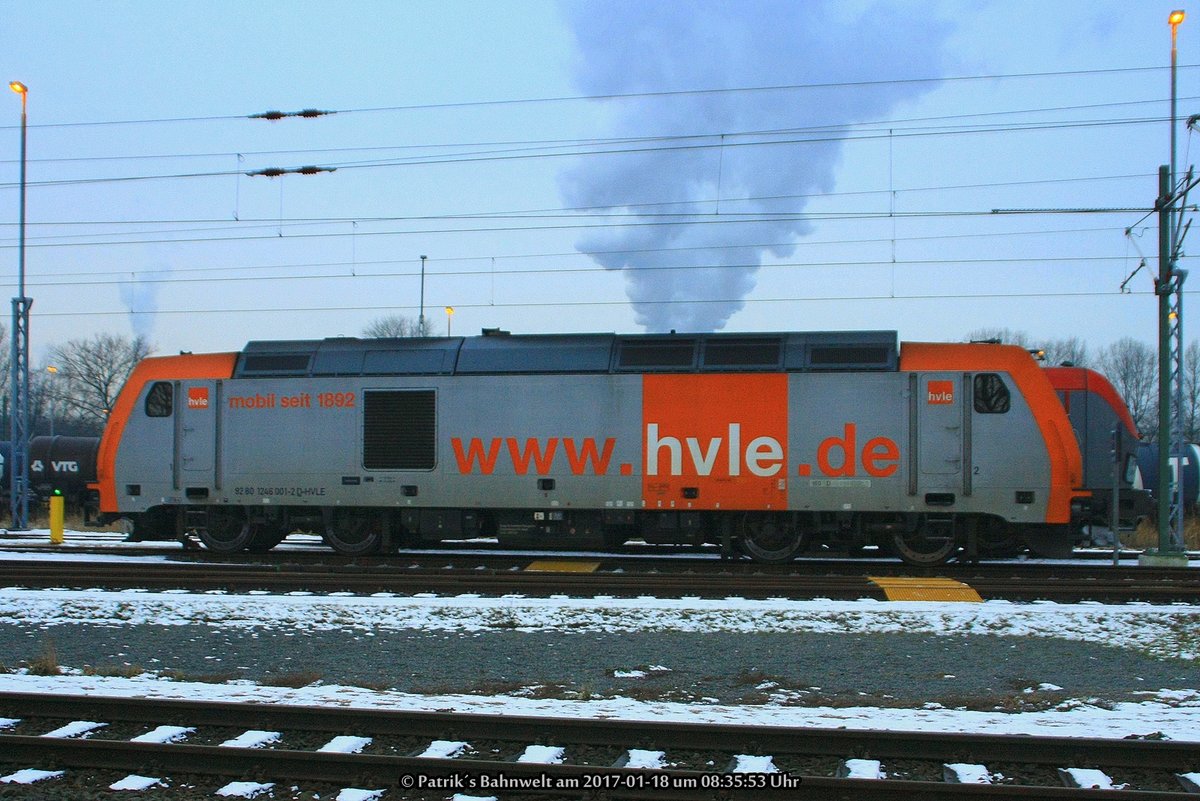 HVLE 246 001 abgestellt am 18.01.2017 in Hamburg-Hohe Schaar