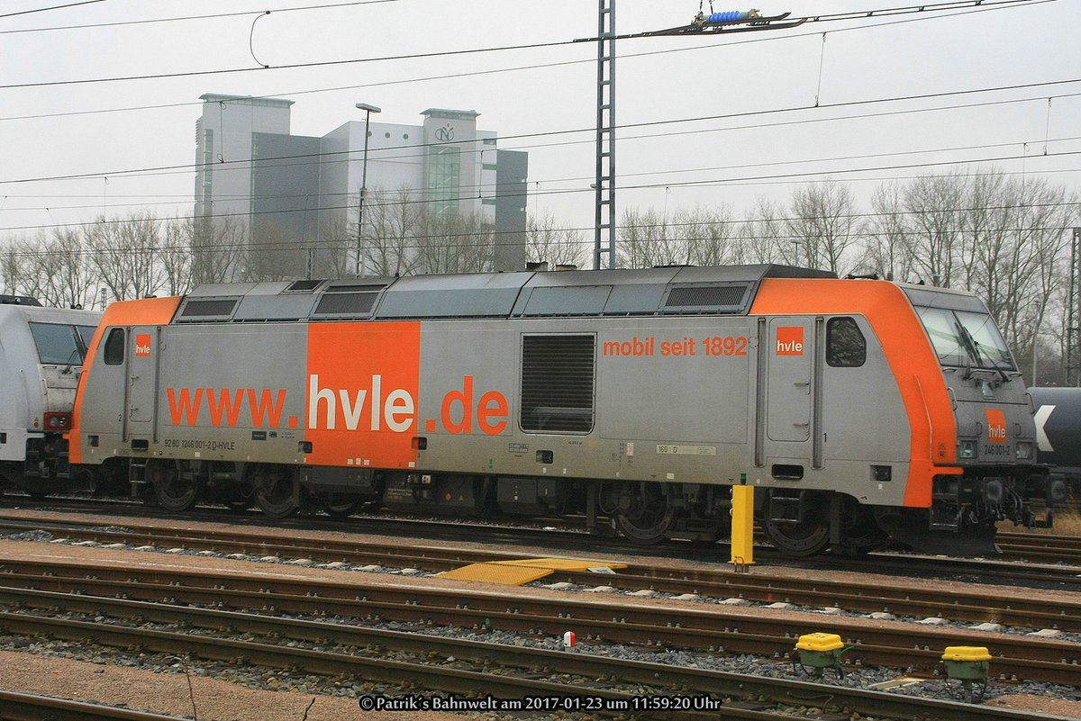 HVLE 246 001 abgestellt am 23.01.2017 in Hamburg-Hohe Schaar