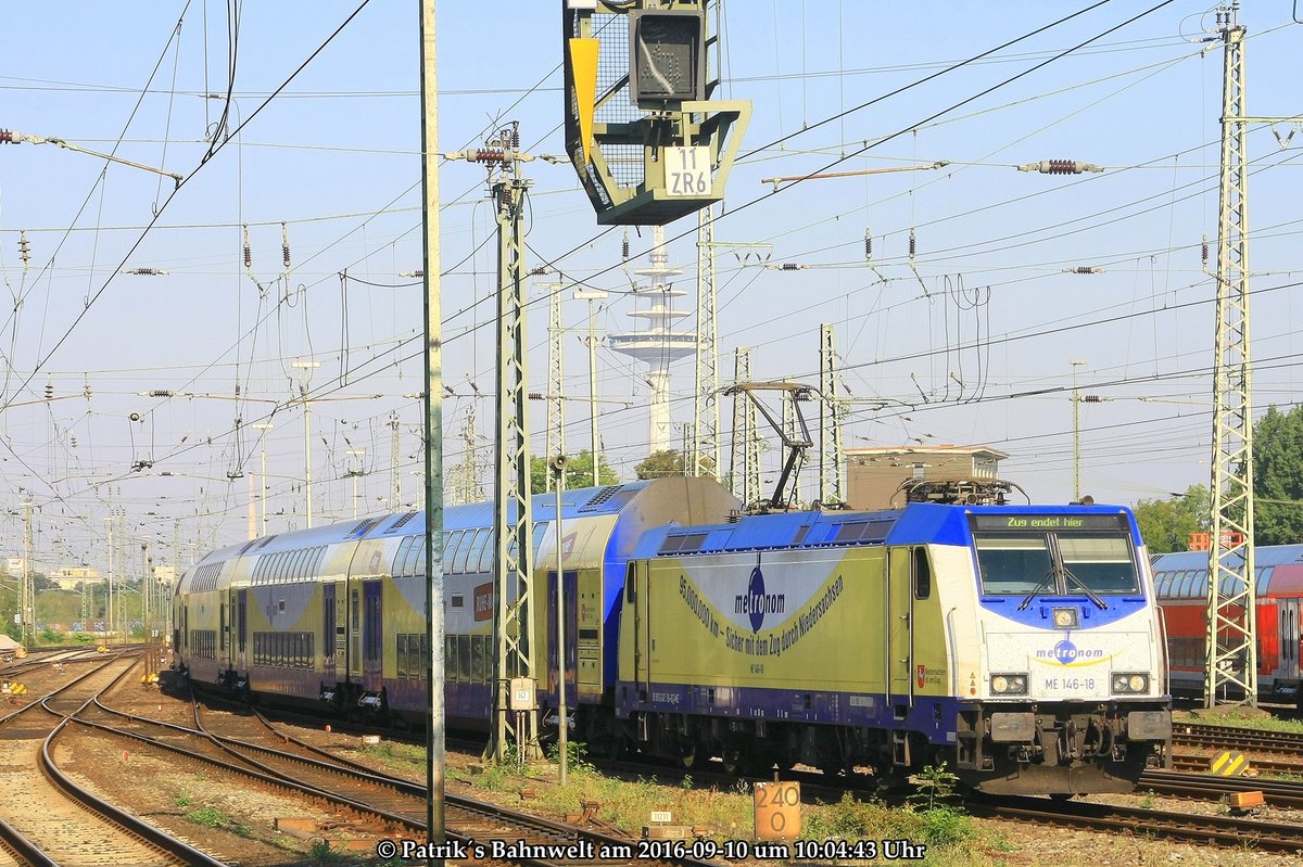 ME 146 518 mit RB41 am 10.09.2016 in Bremen Hbf