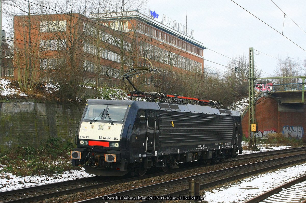 MRCE 189 457 Lz am 18.01.2017 in Hamburg-Harburg