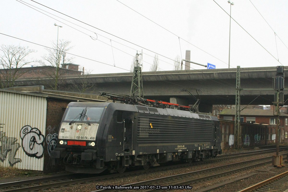 MRCE 189 459 Lz am 23.01.2017 in Hamburg-Harburg