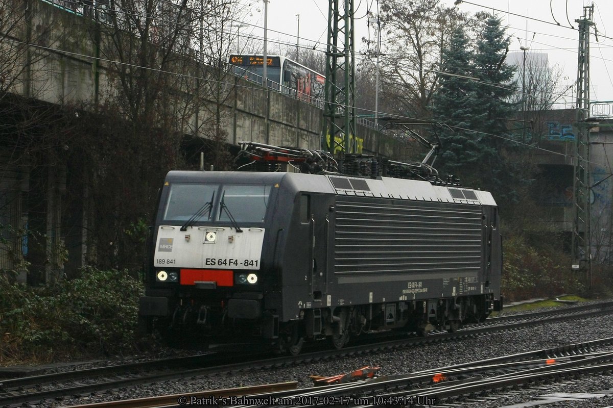 MRCE 189 841 Lz am 17.02.2017 in Hamburg-Harburg