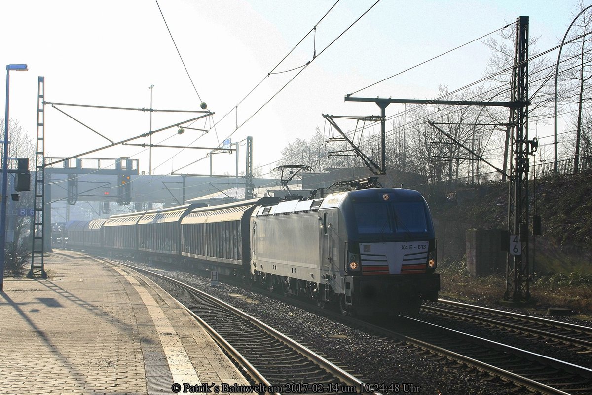 MRCE 193 613 mit gemischten Güterzug am 14.02.2017 in Hamburg-Harburg