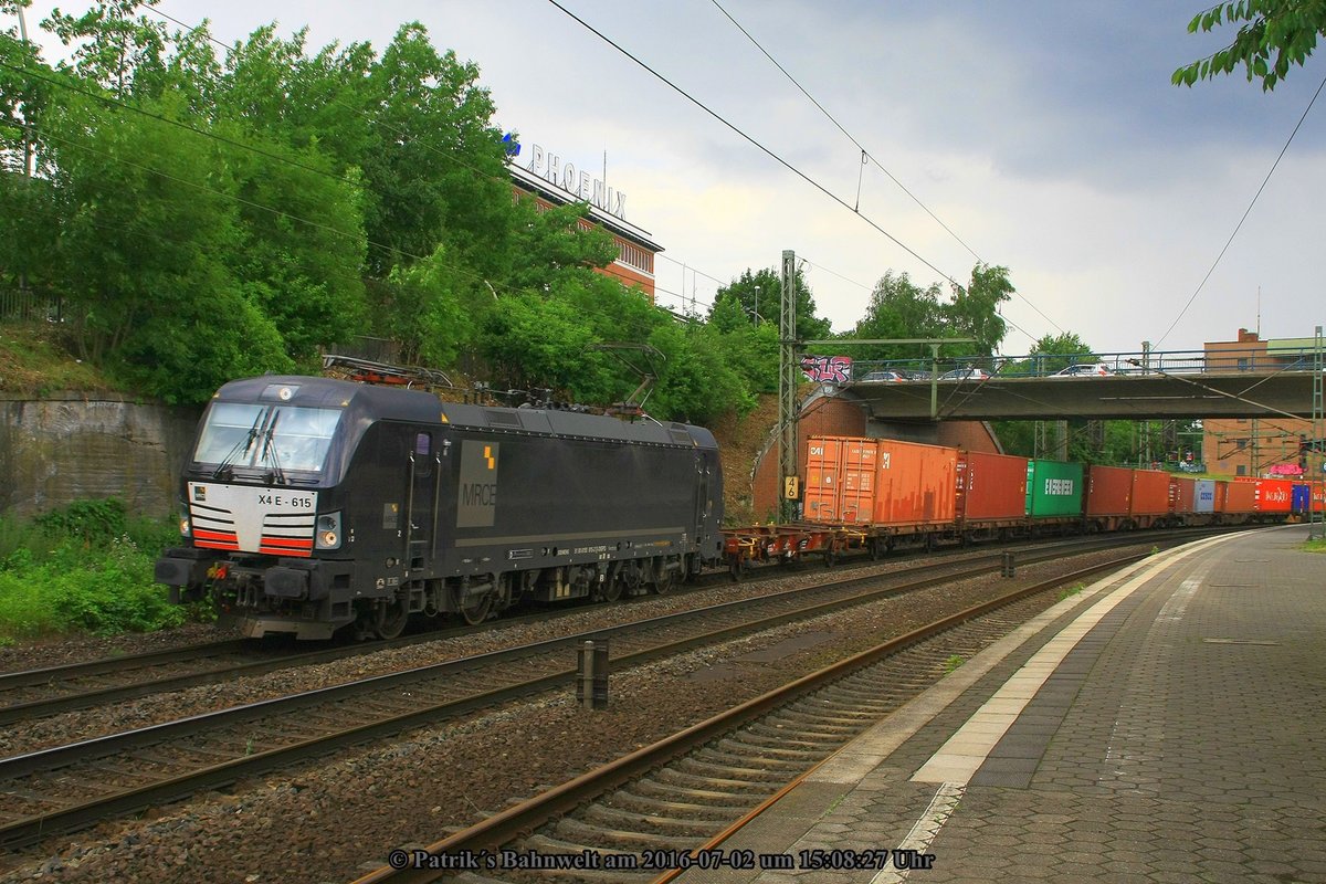 MRCE 193 615 mit Containerzug am 02.07.2016 in Hamburg-Harburg 