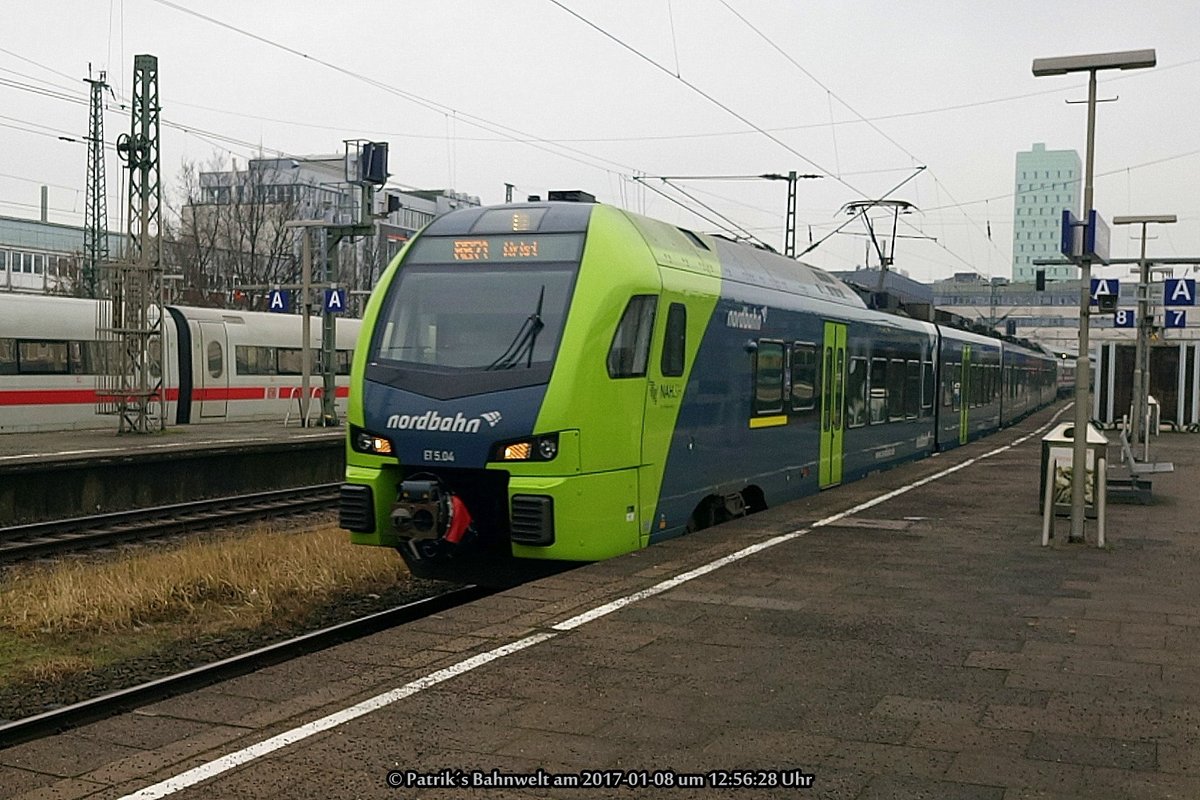 nordbahn ET 5.04 am 08.01.2017 in Hamburg-Altona