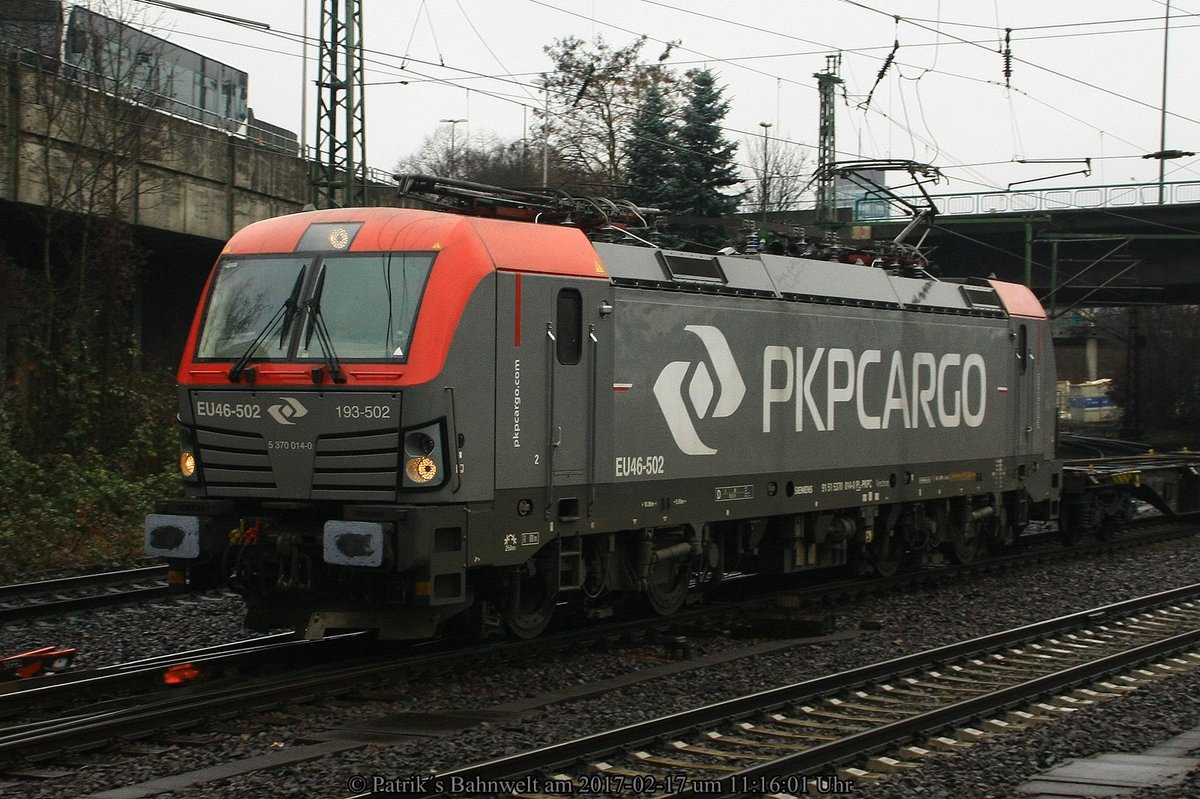 PKP Cargo 193-502 am 17.02.2017 in Hamburg-Harburg