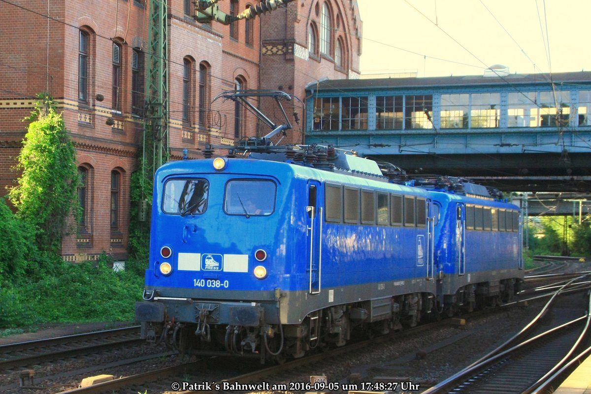 PRESS 140 047 + PRESS 140 038 Lz am 05.09.2016 in Hamburg-Harburg