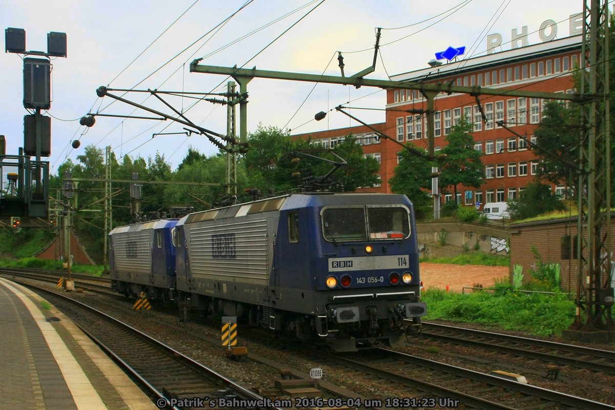 RBH 114 + RBH 137 Lz am 04.08.2016 in Hamburg-Harburg