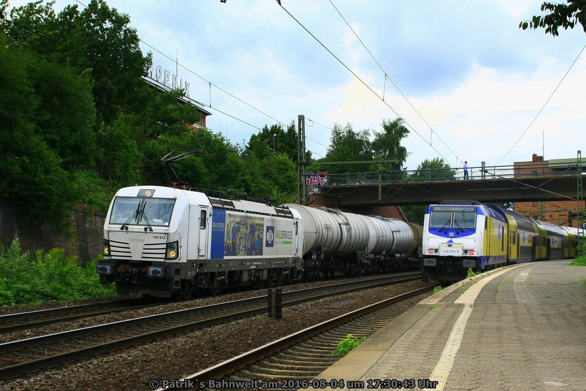 RPOOL 193 813 mit Kesselwagenzug am 04.08.2016 in Hamburg-Harburg