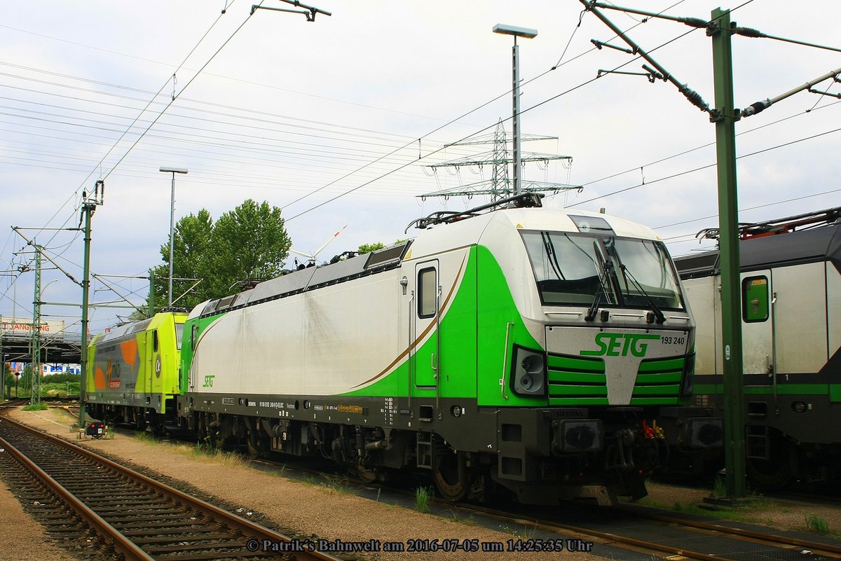 SETG 193 240 & MKB 119 010 abgestellt am 05.07.2016 
