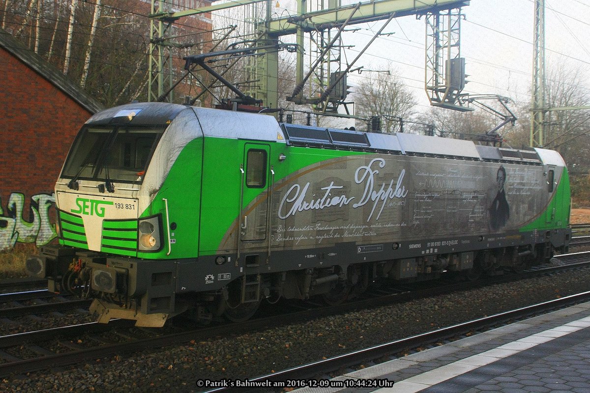 SETG 193 831  Christian Doppler  Lz am 09.12.2016 in Hamburg-Harburg