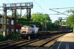 STRABAG 203 166 mit Bauzug am 08.09.2016 in Hamburg-Harburg