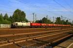 STRABAG 203 166 mit Bauzug am 08.09.2016 in Hamburg-Harburg