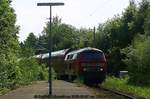 DB 218 102 mit RE von Hamburg am 07.05.2008 in Lübeck-Travemünde Strand