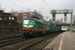 Starkenberger 241 697 mit Düngemittelzug am 01.03.2017 in Hamburg-Harburg