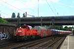 DB 261 103 mit Autotransportzug am 05.09.2016 in Hamburg-Harburg