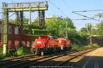 DB 261 038 + DB 261 069 Lz am 08.09.2016 in Hamburg-Harburg