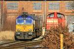 DB 294 879 & HHPI 29002 abgestellt am 21.01.2017 in Minden (Westf.)