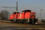  295 018 + DB 363 809 Lz nach Maschen am 15.02.2017 in Neukloster (Kreis Stade)