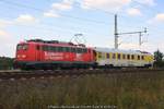 DB 110 169 mit Messwagen am 10.09.2016 in Dedensen-Gümmer